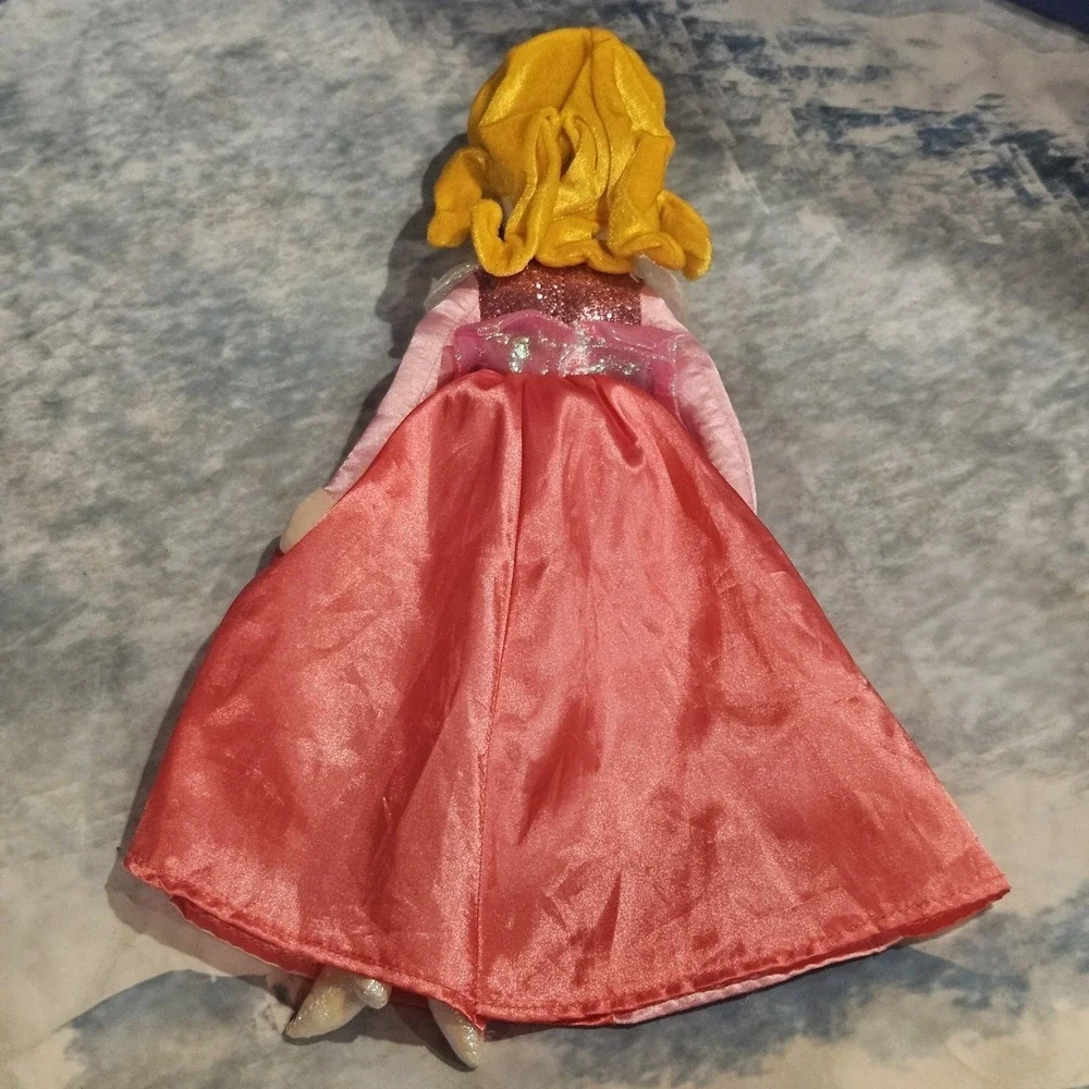 Disney Princess Aurora Sleeping Beauty & Palace Pet Plush Bundle Lot Pink Cat‎